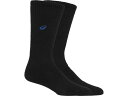 asics アシックス ONE POINT HIGH SOCKS ブラックXブルー S 3053A137 3 | スポーツ 運動 ファッション小物 衣類 衣料品 ウエア ウェア 靴下 くつ下 ソックス 男性 メンズ 女性 レディース バレーボール 万能 マルチ 抗菌 防臭 ハイソックス 機能性 練習 部活 デイリー S