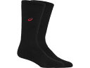 asics アシックス ONE POINT HIGH SOCKS ブラックXVレッド M 3053A137 4 | スポーツ 運動 ファッション小物 衣類 衣料...