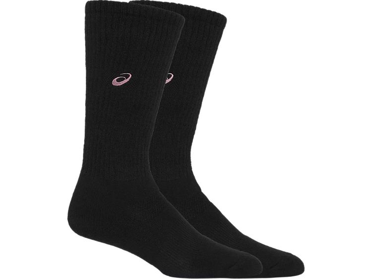 asics アシックス ONE POINT HIGH SOCKS ブラックXピーチ M 3053A137 5 | スポーツ 運動 ファッション小物 衣類 衣料品 ウエア ウェア 靴下 くつ下 ソックス 男性 メンズ 女性 レディース バレーボール 万能 マルチ 抗菌 防臭 ハイソックス 機能性 練習 部活 デイリー M
