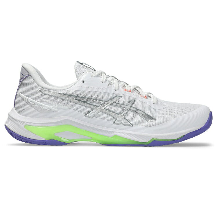 asics アシックス NETBURNER BALLISTIC FF 4 WHITE/AMETHYST 25.5 1053A070 104 | スポーツ 靴 くつ シューズ ローカット ユニセックス 軽量 クッション性 インドアスポーツ 屋内スポーツ 室内スポーツ スポーツシューズ トレーニング フットウェア フットウエア