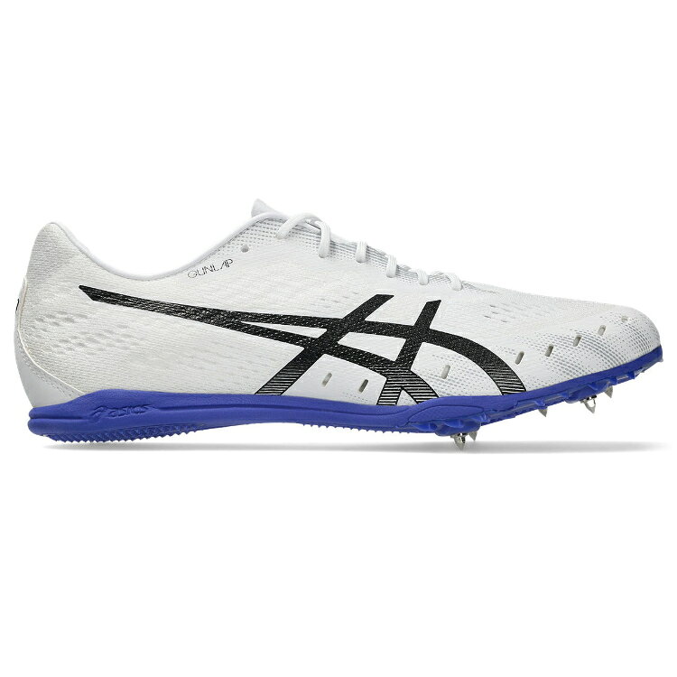 asics アシックス GUN LAP 3 WHITE/COBALT BURST 29 1093A229 101 | スポーツ 靴 くつ シューズ ユニセックス 男女兼用 陸上競技 陸上シューズ 陸上 スパイクシューズ スパイク 通気性 軽量 グリップ性 オールウェザー スポーツシューズ トレーニング