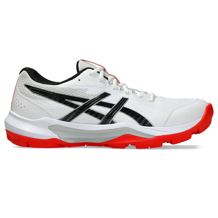 asics アシックス GEL-PEAKE 3 WHITE/BLACK 28 1113A057 104 | スポーツ 靴 くつ シューズ ハンドボール 耐久性 快適性 屋外用シューズ ユニセックス 男性 女性 部活 練習 ハンドボールシューズ アウトドアコート用 アスファルト クレーコート