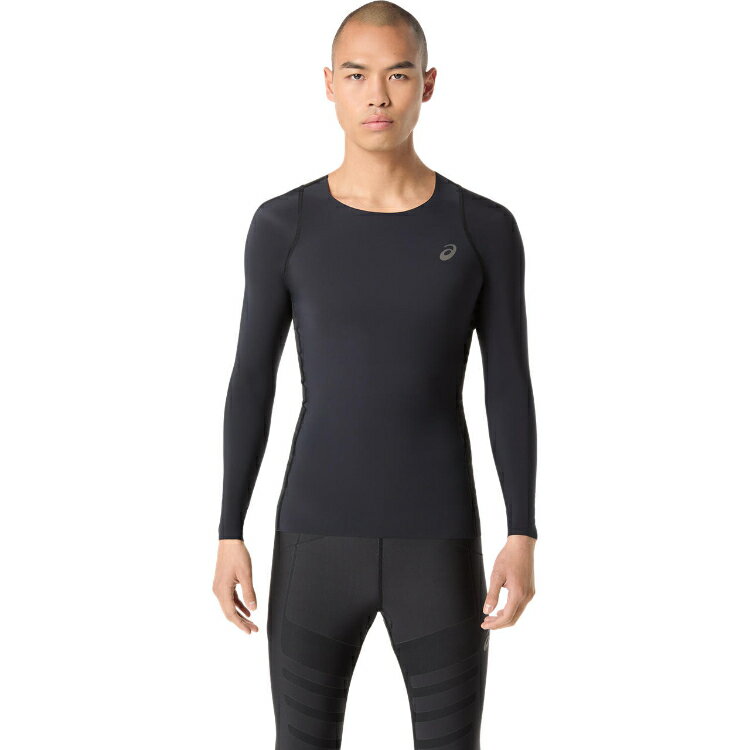 asics アシックス MMS長袖インナーシャツ パフォーマンスブラック S 2011D269 1 | ...
