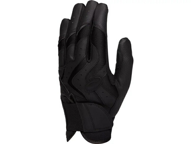 asics アシックス COLOR BATTHING GLOVE ブラックxブラック S 3121A952 1 | スポーツ用品 スポーツ 男性 メンズ 野球用品 野球 ベースボール グローブ 手袋 バッティング用 フィット 合成皮革 イージーパインド ショート丈 ウォッシャブル 立体構造 S ブラック