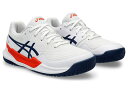 asics アシックス GEL-RESOLUTION 9 GS WHITE/BLUE EXPANSE 20 1044A067 103 | 靴 くつ スポーツ テニス テニスシューズ オールコート ジュニア ゲルレゾリューション9 安定性 キッズ専用モデル 硬式テニス ソフトテニス オールコート用 20cm 2