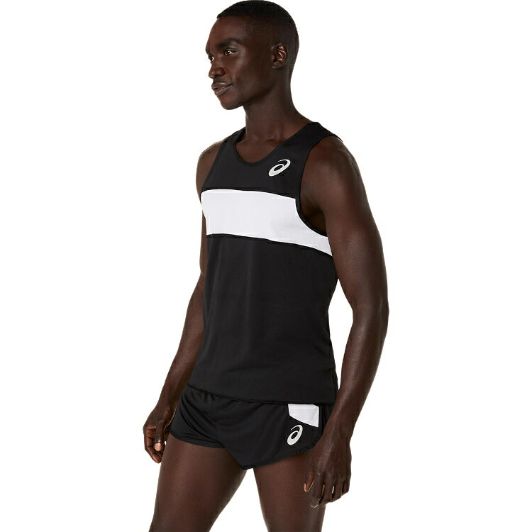 asics アシックス メンズランニングシャツ パフォーマンスブラック XL 2091A846 1 ...