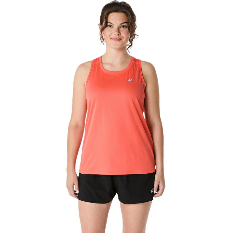 asics アシックス ウイメンズランニングドライタンク コーラルリーフ XL 2012D228 702 | スポーツ ウェア トップス ノースリーブ スリーブレス タンクトップ 吸汗性 速乾性 再帰反射 軽量 ジョギング マラソン ランニング トレーニング