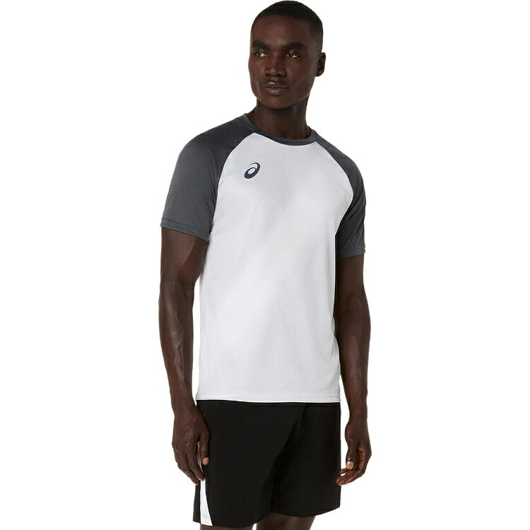 asics アシックス プラクティスグラフィック半袖シャツ ブリリアントホワイト 3XL 2101A348 100 | スポーツ用品 サッカー用品 スポーツウェア サッカーウェア ウエア Tシャツ トップス 練習着 トレーニングウェア メンズ 男性 吸汗速乾 通気性