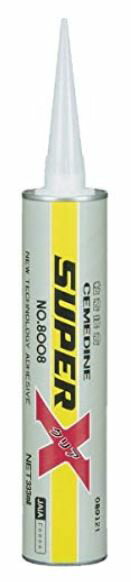 ふるさと割 Cemedine セメダイン スーパーx No 8008 クリア 333ml カートリッジ Ax 141 一液常温速硬化型弾性接着剤 高機能弾性接着剤 粘着接着 弾性接着 無溶剤 アクリル変成シリコーン樹脂 ゴム 皮 金属 木 硬質プラスチック タイル コンクリート 接着 Sirovaklinika Lv