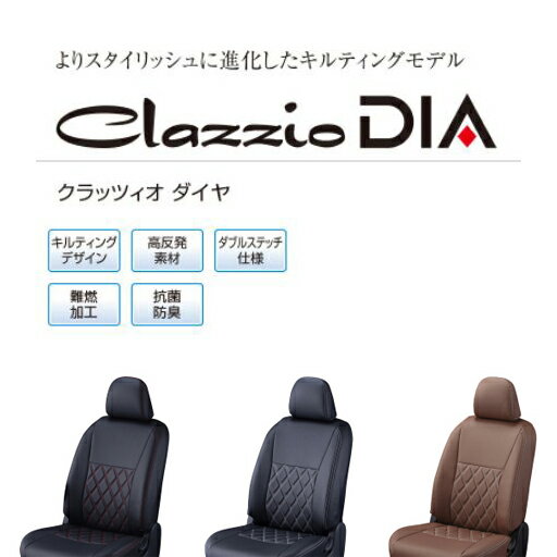 CLAZZIO クラッツィオ ダイヤ シートカバー トヨタ マジェスタ UZS186 H16(2004)/7〜H21(2009)/3 ETR0190 | 車 シート カバー 保護 カーシート 汚れ 防止 対策 DIY 3