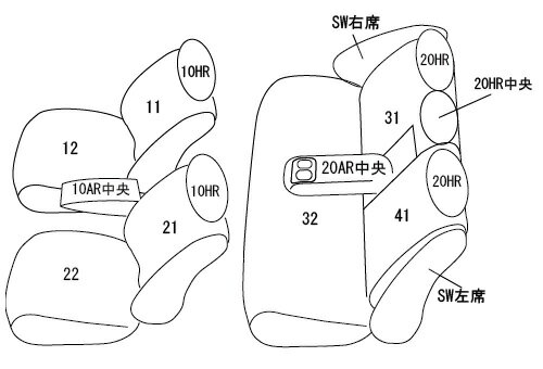 CLAZZIO クラッツィオ カスタムオーダー シートカバー スバル レヴォーグ VM4 H27(2015)/6〜H29(2017)/7 EF-8004 | 車 シート カバー 保護 カーシート 汚れ 防止 対策 DIY
