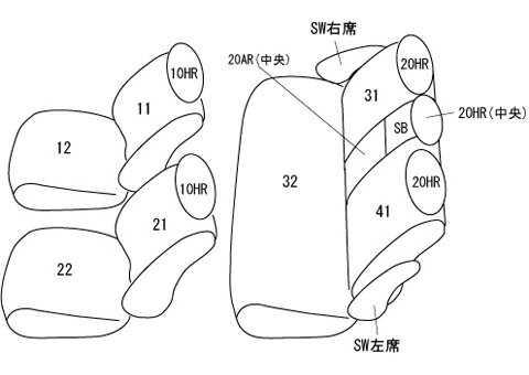 CLAZZIO クラッツィオ カスタムオーダー シートカバー スバル レヴォーグ VM4 H29(2017)/8〜R2(2020)/9 EF-8007 | 車 シート カバー 保護 カーシート 汚れ 防止 対策 DIY