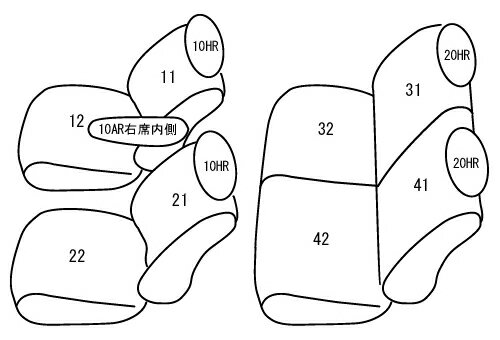 CLAZZIO クラッツィオ カスタムオーダー シートカバー ミツビシ デリカ D：2 MB15S H25(2013)/11〜H27(2015)/11 ES-6258 | 車 シート カバー 保護 カーシート 汚れ 防止 対策 DIY
