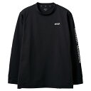 DESCENTE デサント SUNSCREEN スリーブロゴ ロングスリーブシャツ ブラック Sサイズ DMMVJB56 BK | スポーツ ウエア 服 衣類 機能性 トップス シャツ ロングスリーブ 長袖 生地 ストレッチ性 伸縮性 快適 素材 遮熱 UVカット 紫外線対策 日焼け防止 耐久性 ブラック S