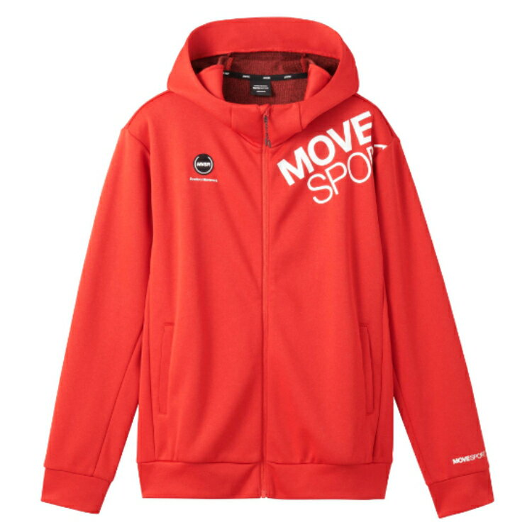DESCENTE デサント HEATNAVI TOUGH ウォーム フーディー レッド杢 XO ST4FSW46M RD01 | スポーツ スポーツウェア トレーニングウェア ウエア アウター 上着 フーディー フルジップ ユニセックス メンズ 男性 軽量 裏起毛 快適 保温性 防寒 寒さ対策 アウトドア