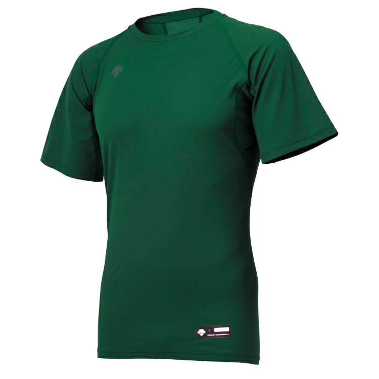 DESCENTE デサント 丸首半袖アンダーシャツ Dグリーン Sサイズ STD-721B DGRN | スポーツ スポーツ用品 野球 ベースボール ベースボールウェア トレーニングウェア インナー 丸首 半袖 アンダーシャツ 4WAY ストレッチ 軽量 吸汗 速乾性 グリーン S