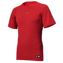 DESCENTE デサント 丸首半袖アンダーシャツ レッド 2XO DB5SUD10M RD00 | スポーツ スポーツウェア 野球 ソフトボール メンズ 野球ウェア 丸首ノースリーブアンダーシャツ ノースリーブ アンダーシャツ 野球グッズ 野球用具 野球道具 硬式野球 軟式野球(4)