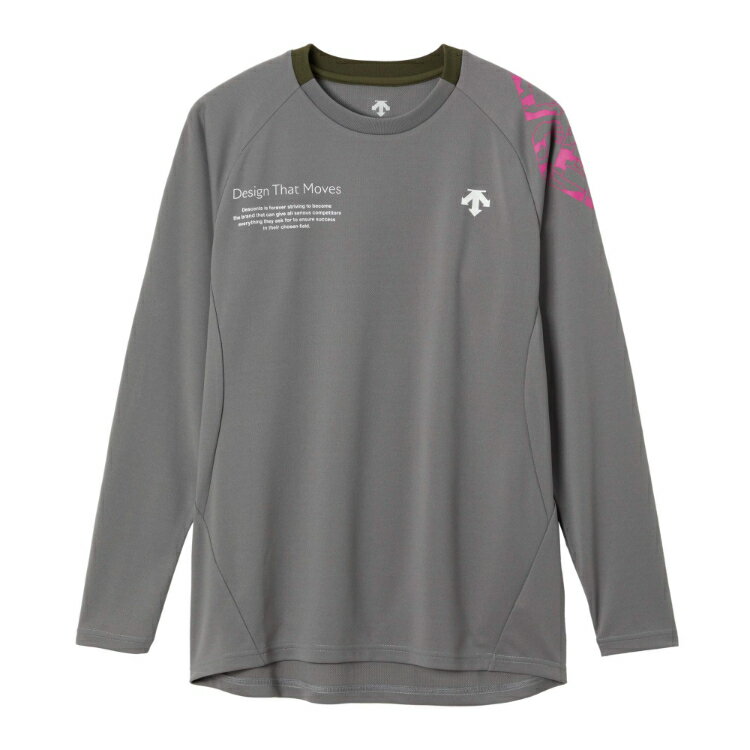 DESCENTE デサント 長袖バレーボールシャツ グレー S DV5FLT01U GY00 | スポーツウェア スポーツウエア..