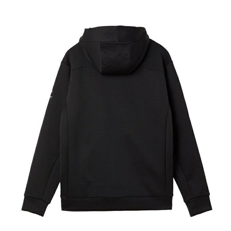 SIMONS STOREのDESCENTE デサント 【ACTIVE SUITS】オーセンティック スウェット フーディー ブラック M ST5FSW40M BK00 | スウェット ストレッチ性 吸汗速乾 UV CUT 快適性 スポーツウェア スポーツウエア スポーツスーツ フード付き 普段使い ランニング ウォーキング｜アングル2