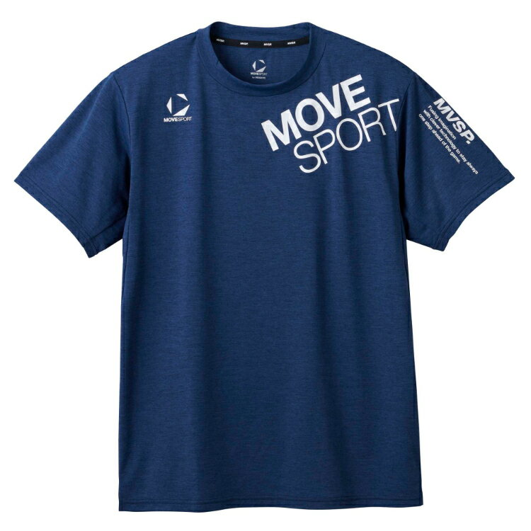 DESCENTE デサント SUNSCREEN TAIKYU ハイゲージ半袖シャツ ネイビー杢 XO ST5SHT08M NV01 | スポーツ トレーニング ウェア フィットネス ハイゲージ半袖シャツ 半袖 メンズ 天竺 サンスクリーン メンズ 遮熱 吸汗速乾 UVカット