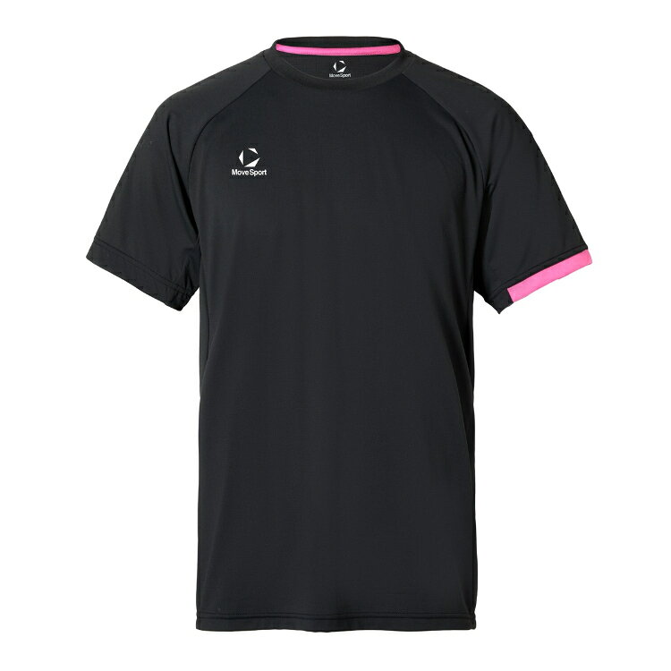 DESCENTE デサント 半袖バレーシャツ ブラックxピンク O SV6SHT01U BKPK | スポーツ ウェア トップス 半袖 シャツ ショートスリーブ 吸汗性 速乾性 ストレッチ性 ユニセックス 男女兼用 メンズ レディース バレーボール トレーニング バレーボールウェア