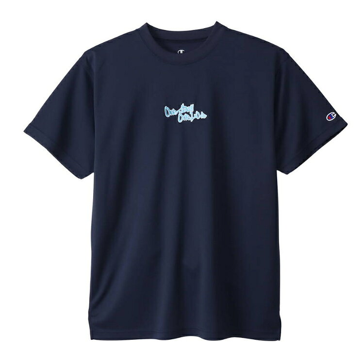 HANES ヘインズ SHORT SLEEVE T-S ネイビー XLサイズ C3-XB310 370 | スポーツ 運動 服 衣類 ウエア ウェア トップス ショートスリーブ Tシャツ 半袖 着心地 デザイン 刺繍 吸汗速乾 抗菌防臭 機能性 ブランド シンプル XL 素材 マルチ ネイビー