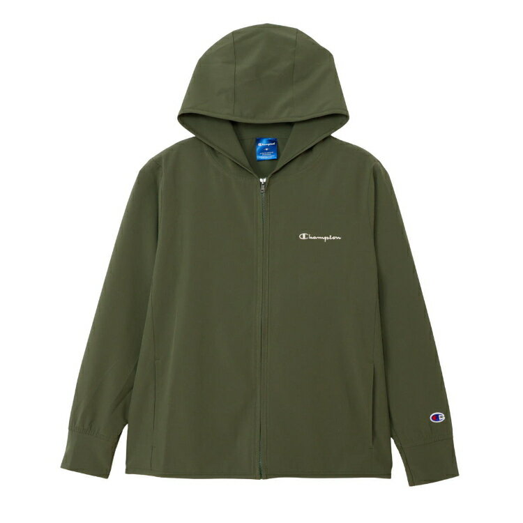 Champion チャンピオン ZIP HOODED オリーブ M CW-CSC01 655 | ジャージ ジャケット レディース ウィメンズ ジップジャケット ジップアップ 上着 羽織 スポーツウェア トレーニングウェア トレーニングジャケット ファッション カジュアル ストレッチ