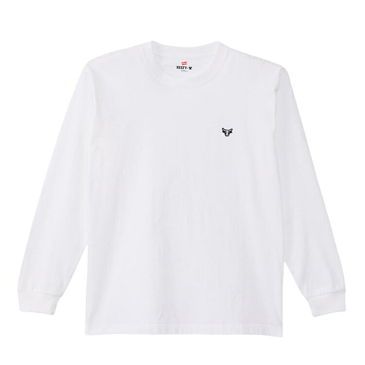 Other - Hanes チャンピオン LONG SLEEVE T-SH ホワイト S H8-X401 10 | ファッション メンズファッション レディース ユニセックス 男女兼用 トップス ロングスリーブTシャツ 長袖 防寒 タグレス 袖口リブ おしゃれ ベーシック シンプル オールシーズン 人気