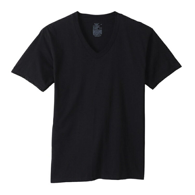 Other - Hanes チャンピオン 3P RS V T-SHIRT ブラック M HM1EY703 90 | ファッション Tシャツ 半袖 インナー 肌着 3枚入り アンダーウェア メンズファッション レディース ユニセックス 男女兼用 トップス 無地 デイリー ベーシック シンプル オールシーズン