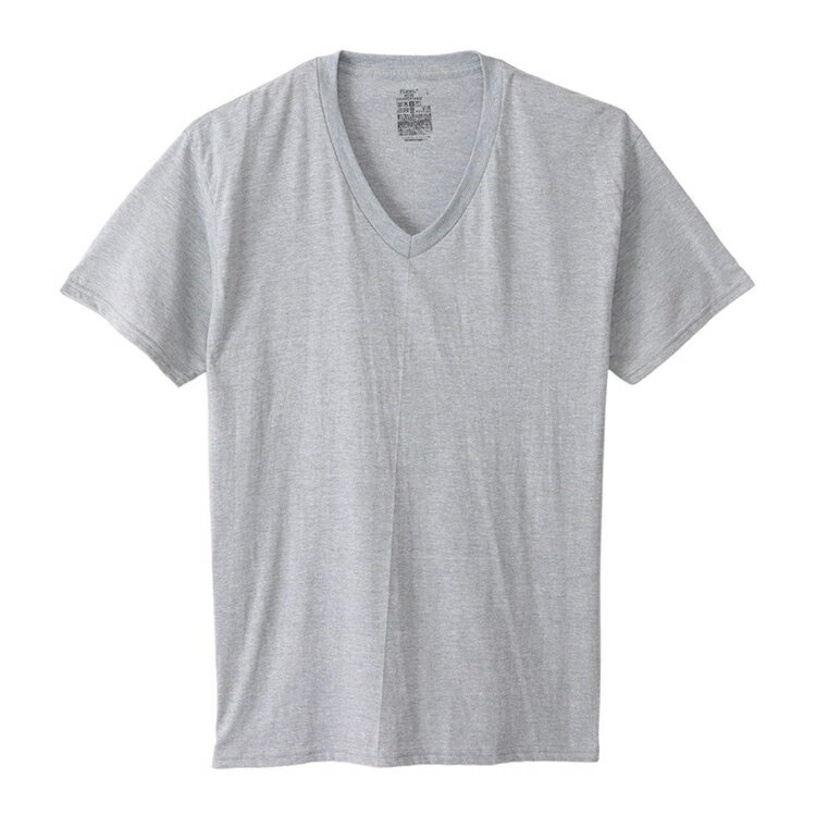 Other - Hanes チャンピオン 2P RS V T-SHIRT ヘザーグレー LL HM1EY704 60 | ファッション Tシャツ 半袖 インナー 肌着 2枚入り アンダーウェア メンズファッション レディース ユニセックス 男女兼用 トップス 無地 デイリー ベーシック シンプル オールシーズン