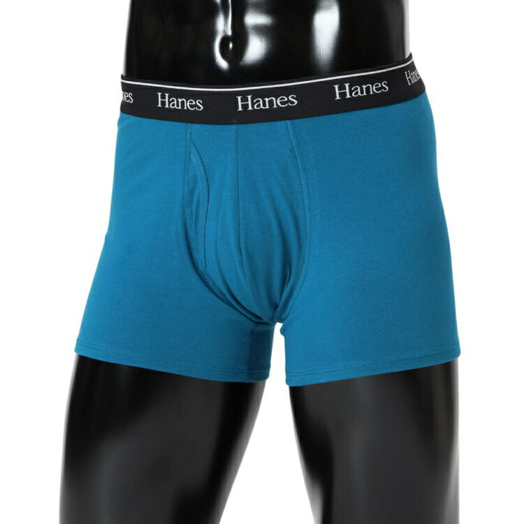 Hanes - Hanes チャンピオン 1P BOXER BRIEF インクブルー LL HM6EB201 352 | メンズ ボクサーパンツ 男性用 下着 インナー 抗菌防臭 肌触り 快適フィット 動きやすい 無地 カジュアル ルームウェア MENS 紳士 普段着 衣類 ファッション おしゃれ かっこいい 人気