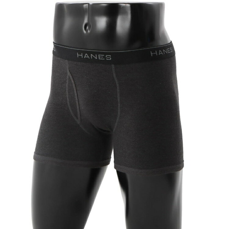 Set - Hanes チャンピオン GLOBAL 2P BOXER チャコールヘザーXレッド M HM6EG701 88 | メンズ ボクサーパンツ 男性用 下着 インナー 抗菌防臭 肌触り 快適フィット 動きやすい 無地 カジュアル ルームウェア MENS 紳士 普段着 衣類 ファッション おしゃれ かっこいい 人気