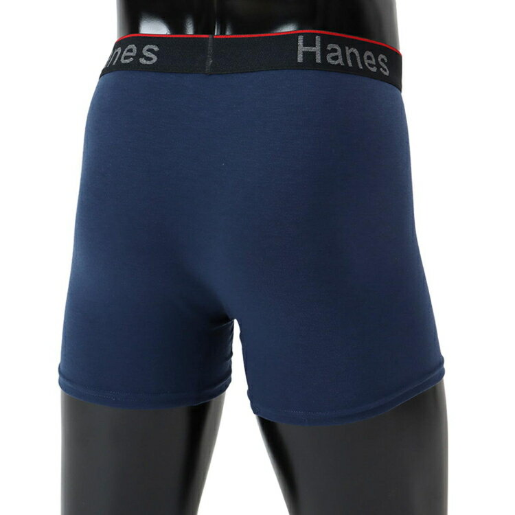 Hanes - Hanes チャンピオン 1P BOXER BRIEF ネイビー LL HM6EW103 370 | メンズ ボクサーパンツ 男性用 下着 インナー 抗菌防臭 肌触り 快適フィット 動きやすい 無地 カジュアル ルームウェア MENS 紳士 普段着 衣類 ファッション おしゃれ かっこいい 人気