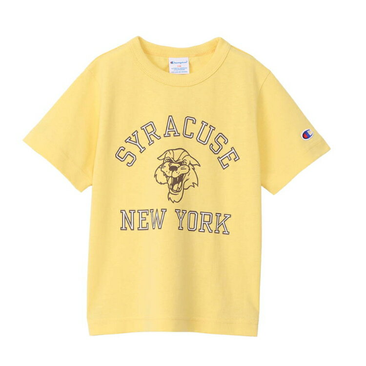 HANES ヘインズ S/S T-SHIRT レモン 100サイズ CK-X338 724 | スポーツ 運動 服 衣類 ウエア ウェア トップス ショートスリーブ Tシャツ 半袖 着心地 コットン ドライ 天竺素材 デザイン シンプル 機能性 ブランド キッズ 子供 100 素材 マルチ イエロー