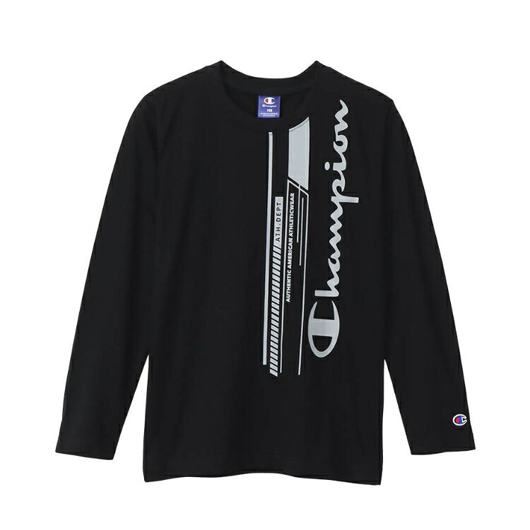 HANES ヘインズ LONG SLEEVE ブラック 130サイズ CK-XS402 90 | スポーツ スポーツウエア ウエア 服 衣類 トップス 長袖 ロングスリーブ Tシャツ ロンT 素材 機能性 天竺素材 コットン シンプル 着心地 ブランド キッズ 子供 130 ブラック