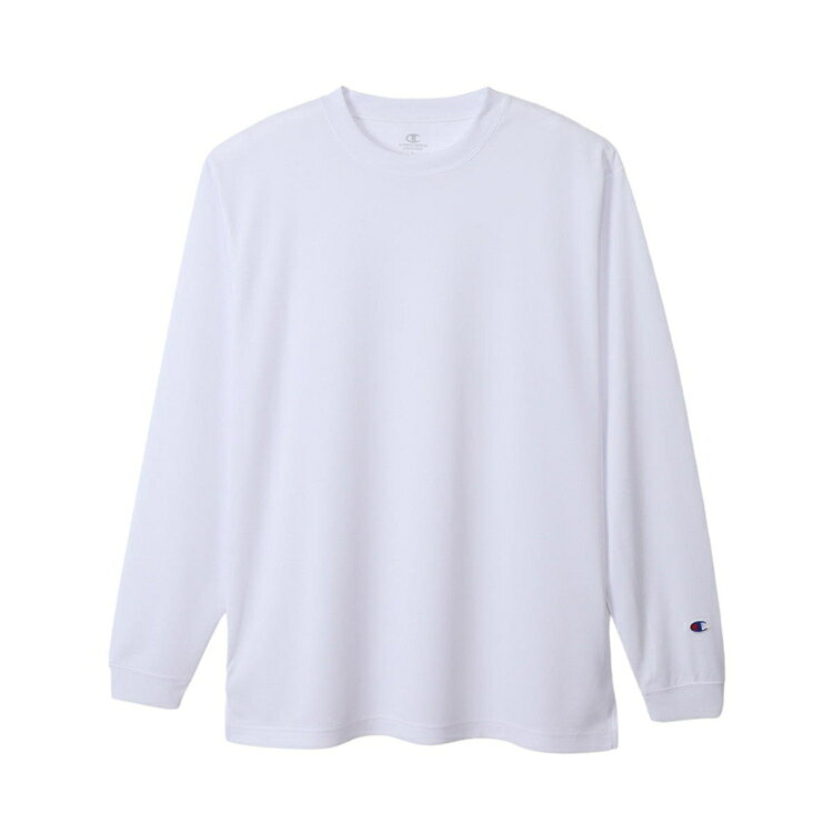 Other - Champion チャンピオン LONG SLEEVE T-SH ホワイト XXL C3-XS491 10 | ファッション メンズ レディース ユニセックス 男女兼用 ロングスリーブTシャツ 長袖 丸首 吸汗速乾 抗菌防臭 チームウェア スポーツウェア シンプル ベーシック 普段着 オールシーズン