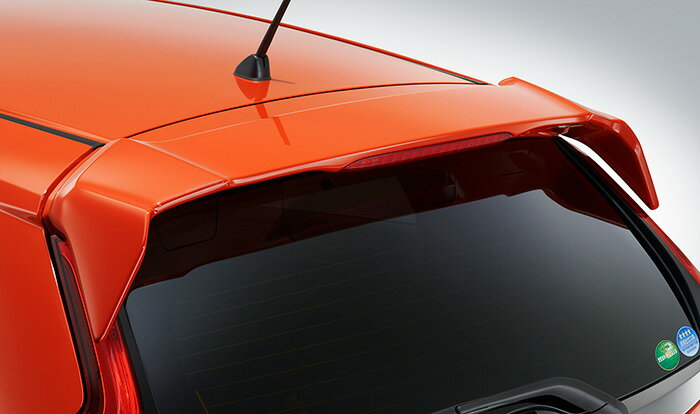 HONDA ホンダ 純正 FIT フィット テールゲートスポイラー ブリリアントスポーティブルーM (2016.11〜仕様変更) 08F02-T5A-0A0 | テールゲート リア スポイラー ウイング リアウイング ウイングスポイラー 取り付け エアロパーツ 車 外装