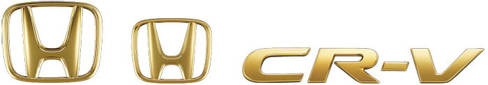 メール便可 HONDA ホンダ 純正 CR-V ゴールドエンブレム Hマーク2個＋車名エンブレム 2018.8〜仕様変更 08F20-TLA-000A RW1 RW2 RT5 RT6 | エンブレム ロゴ 車 交換 部品 パーツ