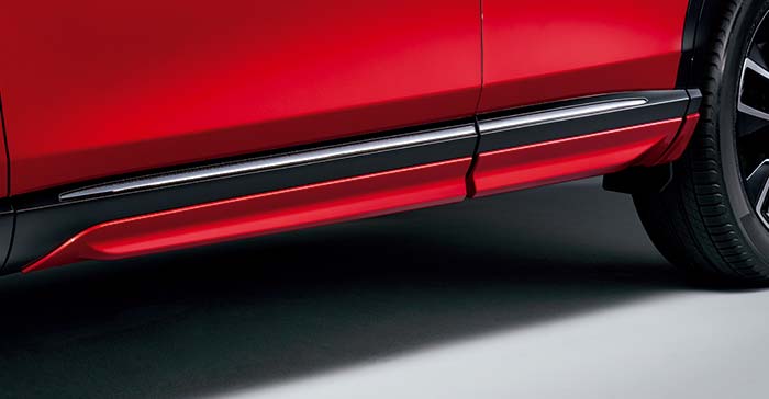 HONDA ホンダ 純正 サイドロアーガーニッシュ ミッドナイトブルービームメタリック B-610M 08F57-3M0-040A | VEZEL ヴェゼル RV3 RV4 E:HEV EHEV RV5 RV6 honda純正 ホンダ純正 サイド エアロ おすすめ エアロパーツ 外装 車 部品 ポイント消化