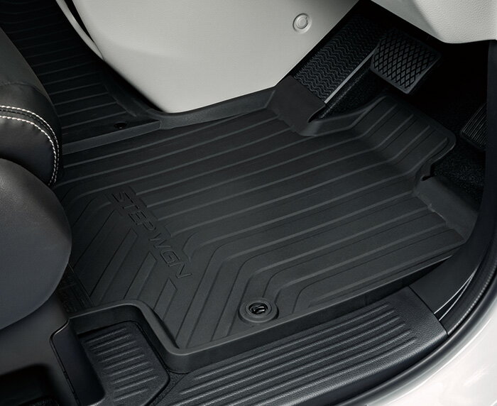 HONDA ホンダ 純正 オールシーズンマット フロント用 e:HEV用 08P18-3T0-011B | STEP WGN ステップワゴン RP6 RP7 E:HEV ハイブリッド RP8 オールシーズン マット フロアマット ゴムマット ゴム ラバー 樹脂 防水 車種別 消臭 抗菌加工 車 内装 汚れ 防止 カー用品 おすすめ