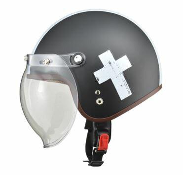 NOVIA スモールロージェットヘルメット CROSS/BK ※image photo LEAD リード工業 NOVIA スモールロージェットヘルメット カラー：クロスブラック サイズ：レディースフリー（55〜57cm未満） 規格：SG、PSC（全排気量対応） 重量：約1,200g 素材：帽体(ABS)、シールド(ポリカーボネイト) 付属品：サイズ調整スポンジ 【機能・装備】 ・着脱式内装：洗浄が可能な着脱式内装を採用し、ヘルメット内をクリーンに保てます。 頭周り55〜57cm未満のレディースサイズ設定。サイズ調整スポンジを付属。 ・ラチェット式バックル：着脱、調整が容易なラチェット式バックルを装備。 ワンタッチで操作できるので、あご紐着脱のわずらわしさを軽減します。 ・シールド：開閉式バブルシールドは、ハードコート、UVカット仕様。 開閉式バブルシールドを装備した上質なスモールロージェット・レディースモデル！ 女性に人気のスモールロージェットに開閉式バブルシールドを装備した可愛く機能的なヘルメット。 内装は洗浄が可能な脱着式を採用し、清潔で快適なバイクライフをサポート。 脱着に便利なワンタッチバックルを装備。サイズは頭周り55〜57cm未満のレディースサイズ設定。 JANコード： 4952652150328 ※画像はイメージです。 ※パッケージ、仕様、品番などの変更が予告なく変更される場合が御座います。