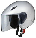 LEAD リード工業 SERIO RE-35 セミジェットヘルメット シルバー | ジェット ヘルメット ヘルメ バイク 原付 メンズ レディース シールド かっこいい インナー あごひも ワンタッチ 交換 替え シルバー 軽量 内装 バイク用品 リード RE35 UVカット ポイント消化