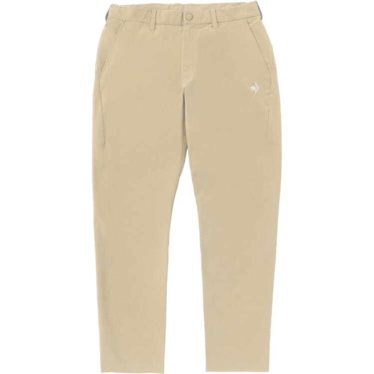 楽天SIMONS STOREle coq sportif ルコック AIR STYLISH PANTS ルフ・フォルム ソロテックススパン ベージュ M QMMVJD31 BG | スポーツ スポーツ用品 メンズ ボトムス ズボン ロングパンツ テーパード はっ水 ストレッチ ジョギング ウォーキング ゴム入り 紐付き ポケット ロゴ ベージュ M