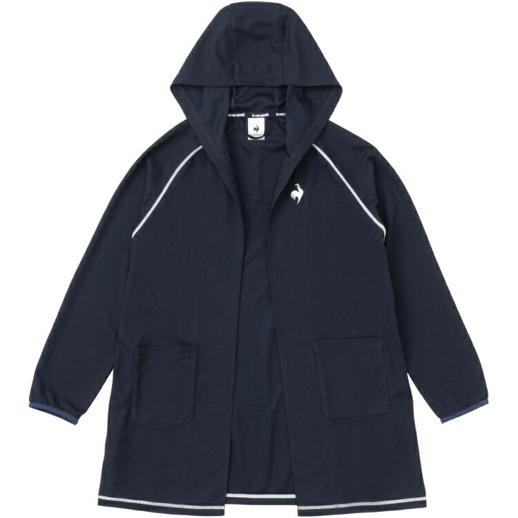 楽天SIMONS STOREle coq sportif ルコック 接触涼感シャツガウン ネイビー L QMWVJC11 NV | スポーツ スポーツ用品 レディース 女性 トップス 接触涼感 シャツガウン シャツ サンスクリーン ウォーキング スポーツ観戦 レギュラーフィット UVカット UPF50+ コンパクト ジム ネイビー L