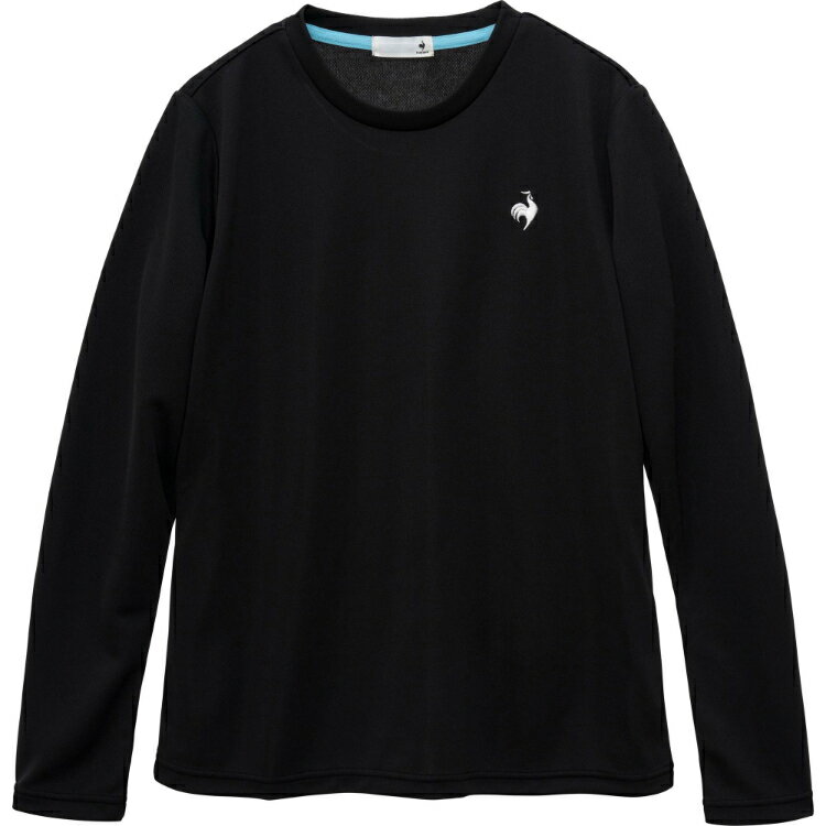 le coq sportif ルコック エコペットロングスリーブシャツ ブラック M LT5SLTZ1L BK00 | スポーツ用品 ウエア トップス ロングスリーブ 長袖 ロンT 吸汗性 速乾性 UVカット 紫外線対策 エコ 環境配慮 トレーニング テニス バドミントン スポーツ レディース 女性