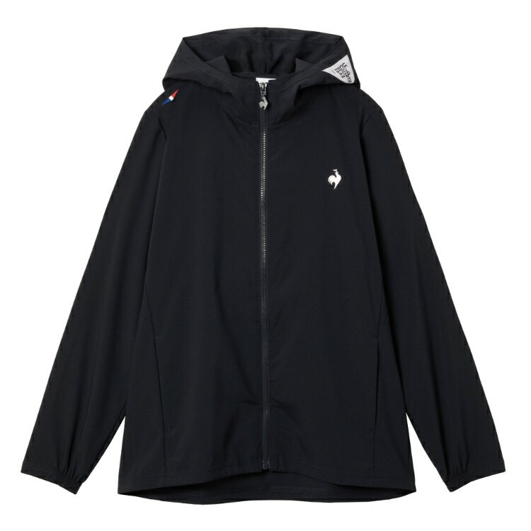 乐天商城 - le coq sportif ルコック LCS Essentialクロスジャケット ネイビー M LT5FJK20L NV00 | スポーツ用品 ウェア ファッション トップス ジャージ フード付き 女性用 レディース ランニング ウォーキング トレーニング 吸汗速乾 ストレッチ UVカット シンプル スポーティー
