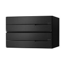 NASTA ナスタ ポスト D-ALL 横開き 2戸 静音大型ダイヤル錠 ブラック 240×360×333.2 KS-MB4102PY-2L-BK | KS-MB4102PY シリーズ メール便 はがき DM パンフレット カタログ 回覧板 郵便受け 郵便ポスト 新聞受け 玄関ポスト メールボックス おしゃれ シンプル(4)