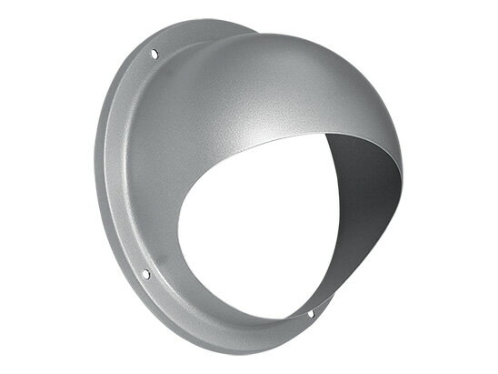 NASTA ナスタ 半円フードカバー　ステンレス シリーズ 寸法 A 204 B 180 C 115 D 20 KS-86SH00L-SV | 半円 フードカバー 屋外 カバー 新築 リフォーム DIY 住宅 外壁 壁付 用品 現場 建築 おしゃれ シンプル