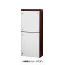 NASTA ナスタ 貫通配達ユニット 本体 ダークブラウン 奥行標準タイプ67mm以下 ダクト部 奥行100〜116mm フロントパネルシート ホワイトウッド ...