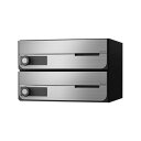 NASTA ナスタ ポスト D-ALL 2戸 静音大型ダイヤル錠 ステンレスヘアーライン KS-MB4002PY-2L-S | KS-MB4002PY シリーズ...